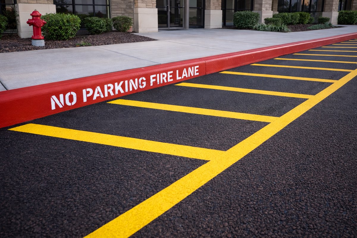 Fire Lane Marking